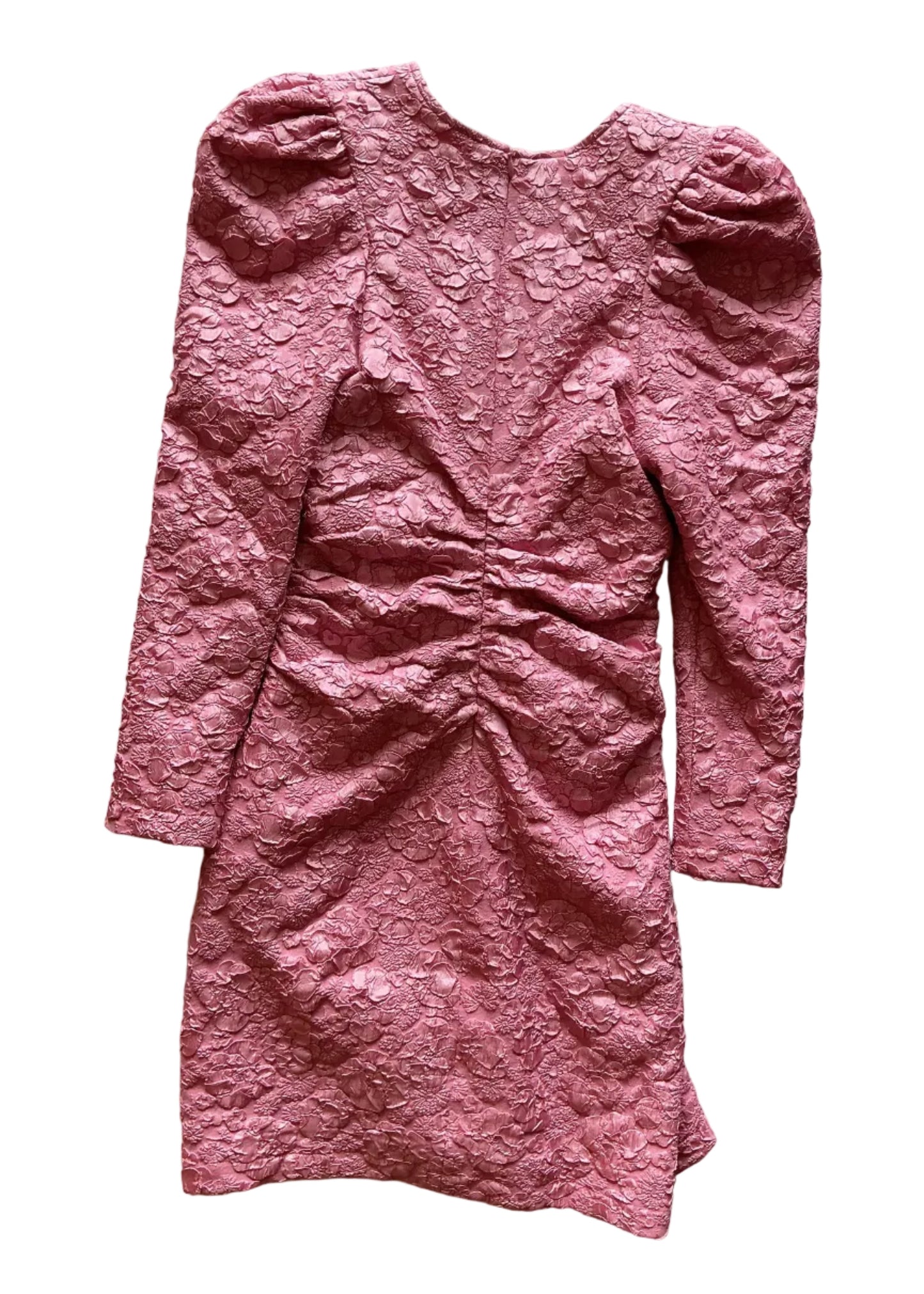 Stretch Jacquard V-Neck Mini Dress / Size 36