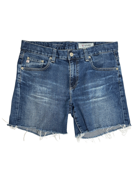 Becke Relaxed Cut-Off Denim Short / Size 28